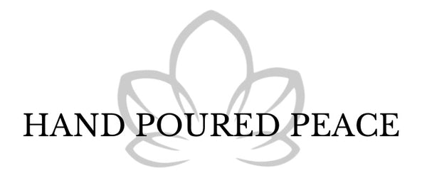 Hand Poured Peace logo