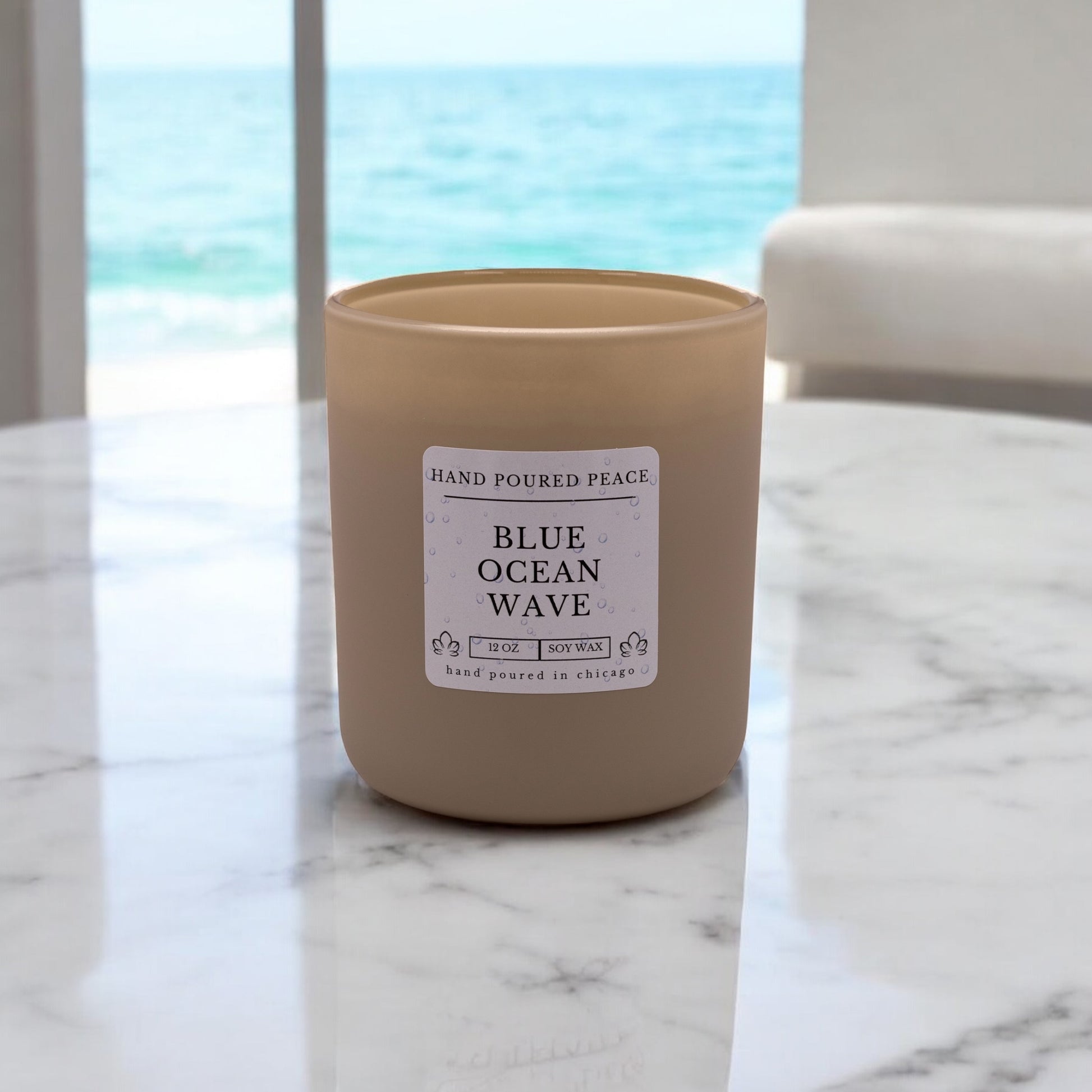 BLUE OCEAN WAVE CANDLE