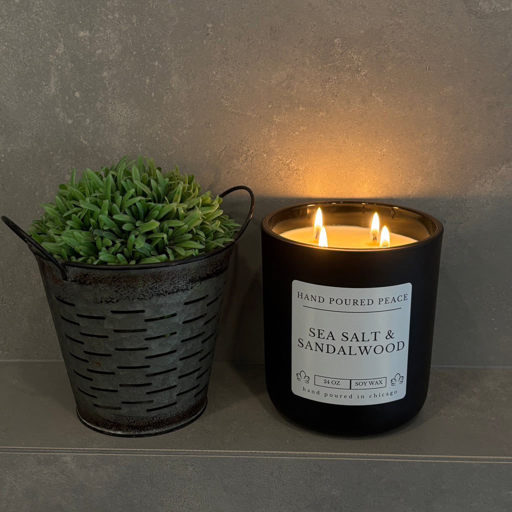 SEA SALT SANDALWOOD CANDLE (24OZ)