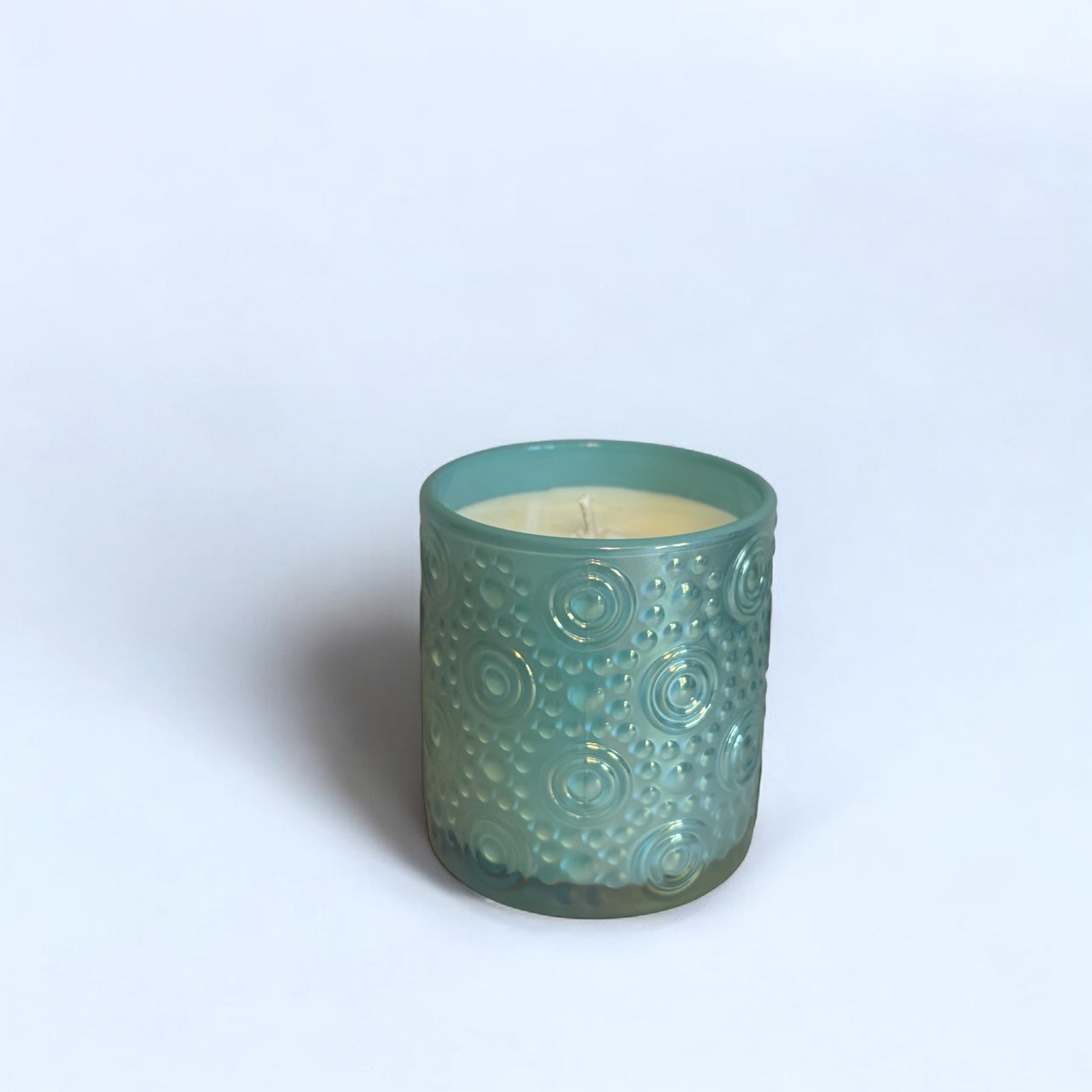 IRIDESCENT BABY BLUE CANDLE